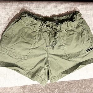 Calvin Klein Jeans Green Shorts Tie Waist